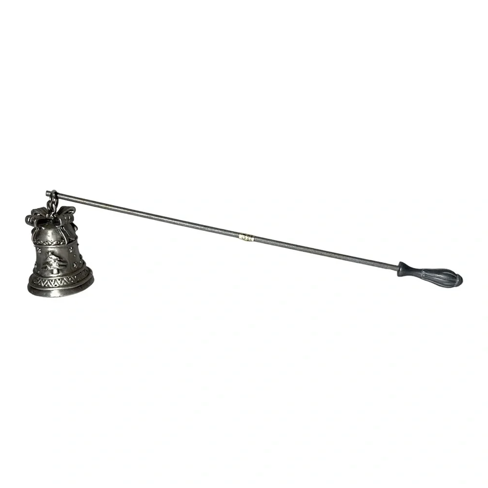 Ganz Pewter Candle Snuffer Christmas Tree with Bow Holiday Season